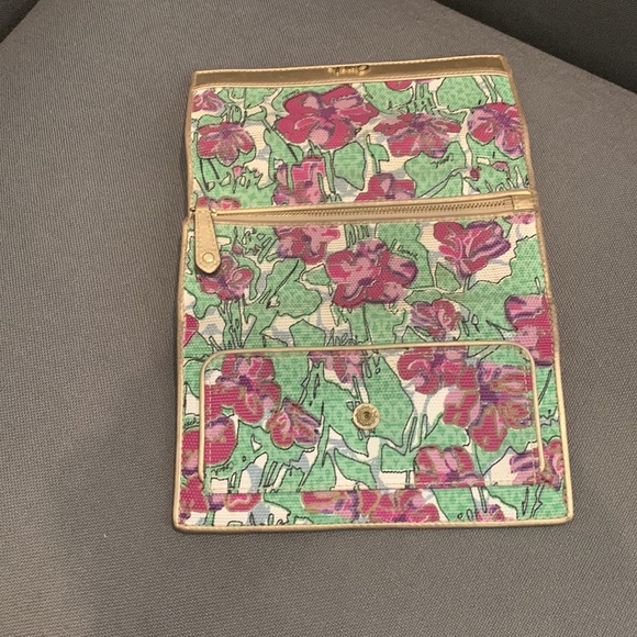 Coach Pink and Gold Wallet with Floral Design - Picture 3 of 6